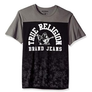 True religion football floral tee